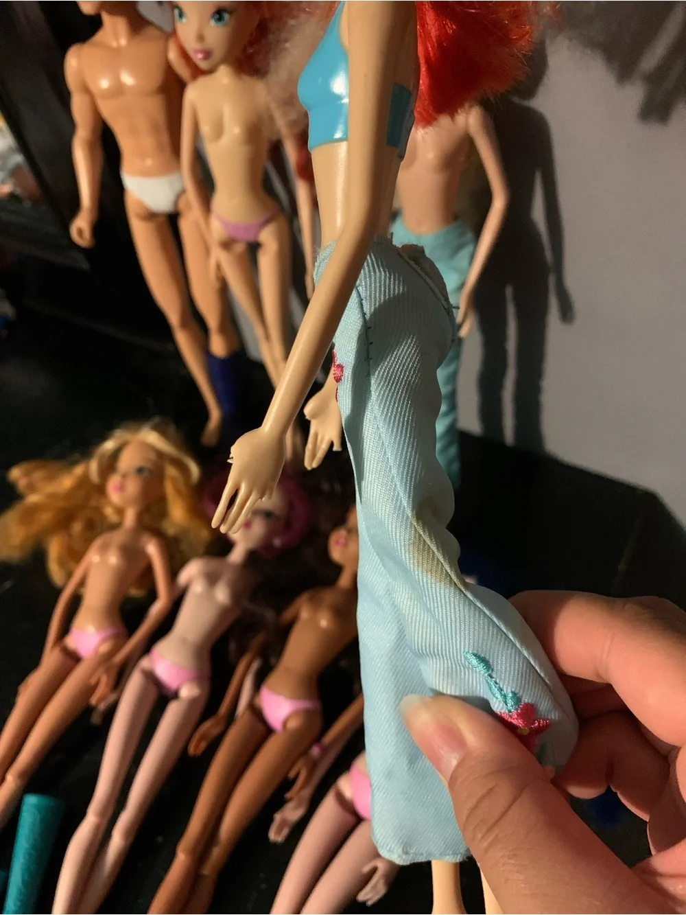 Winx Club Nude Doll Lot Of 8 Tecna, Flora, Bloom, Sky, Aisha, Stella, Musa